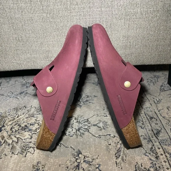 BIRKENSTOCK Boston Big Buckle Women's Clog in Berry Crush - Picture 11 of 12